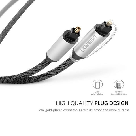 UGreen Toslink Optical Audio Cable 10771, 3M – High-Quality Sound Transmission, Durable Construction