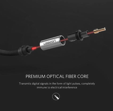 UGreen Toslink Optical Audio Cable 10771, 3M – High-Quality Sound Transmission, Durable Construction