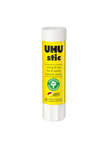 UHU Glue Stick – Strong Adhesive, Quick-Drying, Easy to Apply – Ideal for School, Office, and Home Use | Mess-Free and Convenient