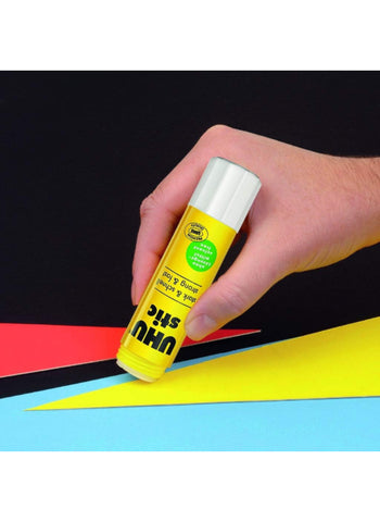 UHU Glue Stick – Strong Adhesive, Quick-Drying, Easy to Apply – Ideal for School, Office, and Home Use | Mess-Free and Convenient