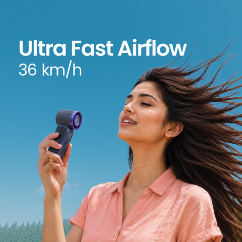 Ultra Mini Portable Turbo Fan 3000 MAH - Green