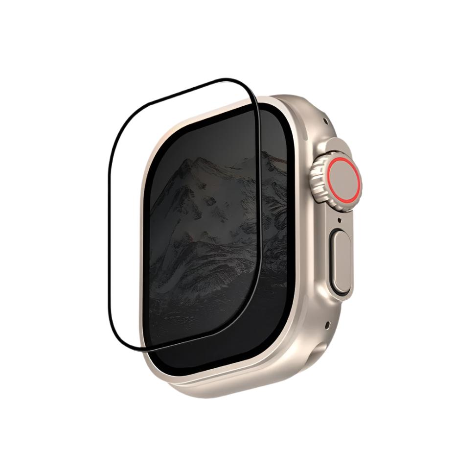 Uniq Optix Vivid Clear Glass Screen Protector For Apple Watch Ultra – High Clarity, Scratch-Resistant, Easy to Install | Designed for Apple Watch Ultra