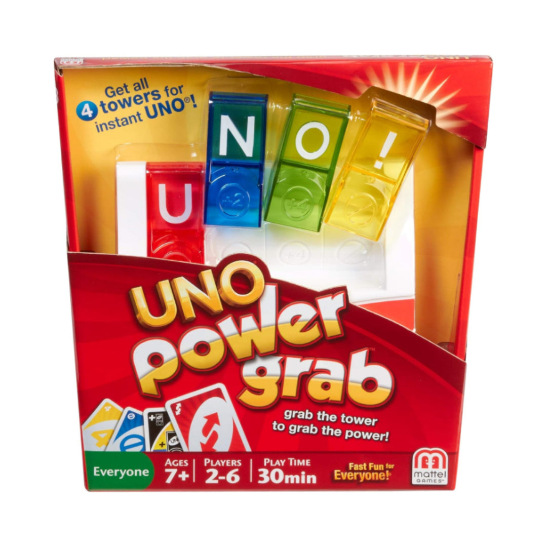 Mattel Games Uno Power Grab Game – Fast-Paced, Power Cards, Family Fun – Card Game | Exciting Twists