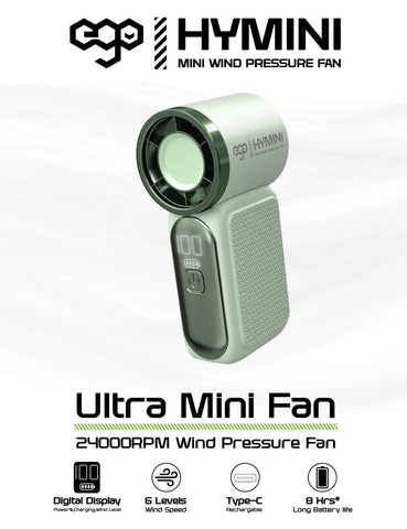 Ultra Mini Portable Turbo Fan 3000 MAH - Green