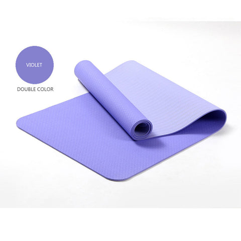 Eco-Friendly Non-Toxic TPE Yoga Mat – 6mm Thickness, Excellent Cushioning, Durable Design – Ideal for Yoga and Exercise