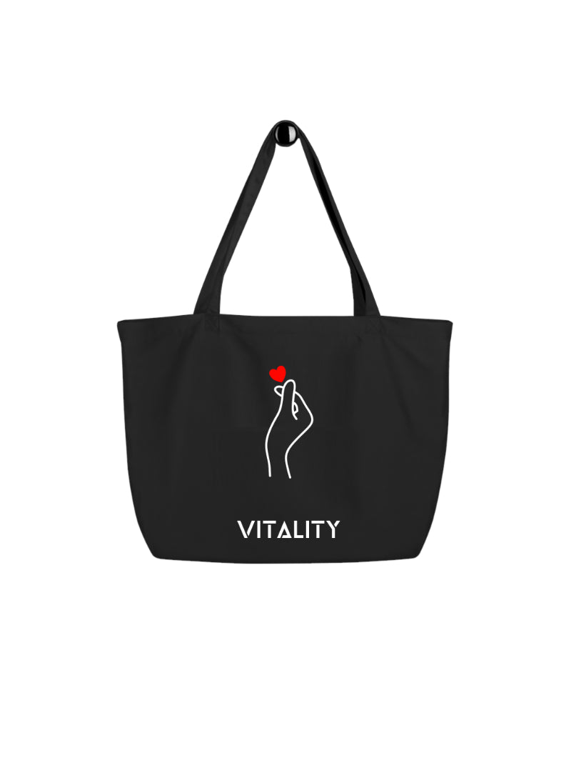 Vitality Canvas Bag – Korean Heart – Stylish, Eco-Friendly, Spacious – Fashion & Accessories | Unique Design