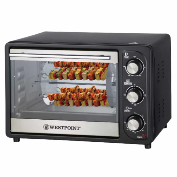 Westpoint Deluxe Rotisserie Oven with Kebab Grill, 24L, 1380W WF-2310RK – Versatile Cooking with Rotisserie & Kebab Functions, Ideal for Grilling, Roasting, Toasting, and Baking