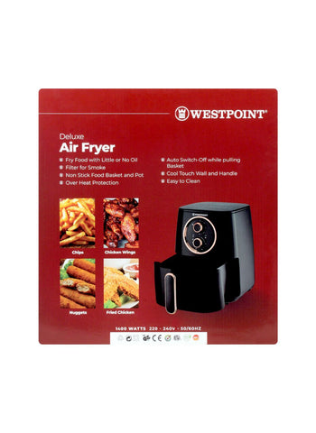 Westpoint Air Fryer WF-5254 – 1400 Watts, Powerful Performance, Easy Operation – Cooking Made Easier | Ideal for Healthy Meals