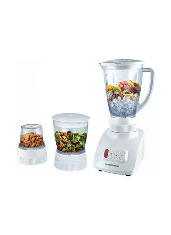 Westpoint Blender and Grinder 3-in-1 WF-307 – 450 Watts, Multi-Purpose, Compact Build – Ideal for Daily Use | Reliable Kitchen Tool