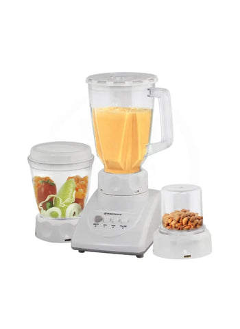 Westpoint Blender and Grinder 3-in-1 WF-7382 – 350 Watts, Multi-Purpose, Powerful Motor – Kitchen Solution | Perfect for Smoothies and Grinding