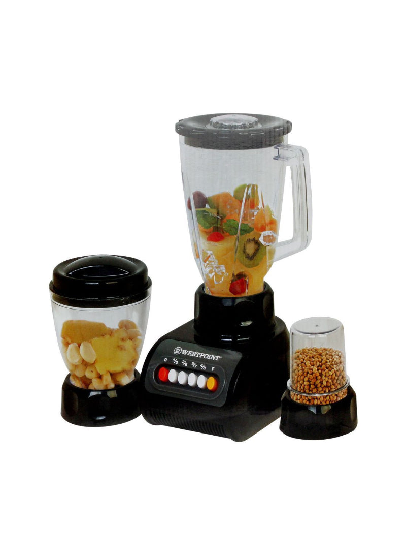 Westpoint Blender and Grinder 3-in-1 WF-9491 – 350 Watts, Multi-Functional, Durable Blades – Kitchen Essential | Smoothies, Spices, and More