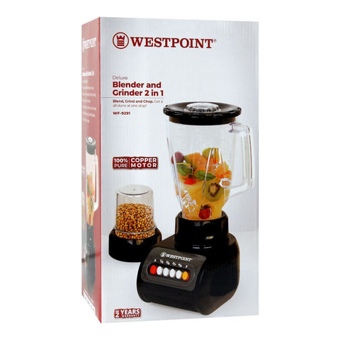 Westpoint Blender and Grinder WF-9291 – 350 Watts, Efficient Performance, Easy to Use – Ideal for Daily Blending | Smooth and Reliable