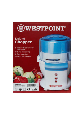 Westpoint Chopper WF-1046 – 500 Watts, High Power, Durable Build – Ideal for Versatile Chopping | Efficient and User-Friendly