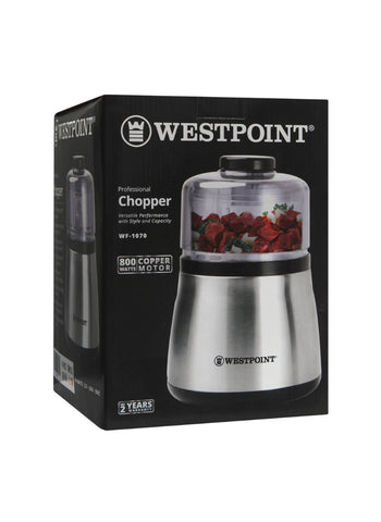 Westpoint Chopper WF-1070 – 800 Watts, High Performance, Sleek Design – Ultimate Kitchen Helper | Fast and Efficient