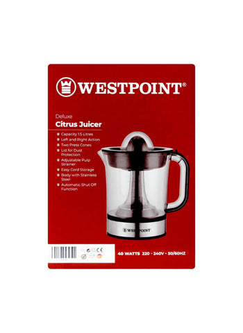 Westpoint Citrus Juicer WF-550 – 40 Watts, High Performance, Ergonomic Build – Kitchen Essential | Quick and Effortless Juicing