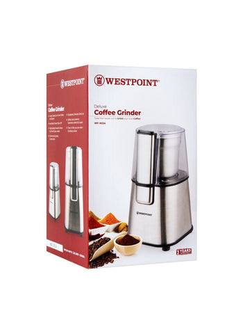 Westpoint Coffee Grinder WF-9224 – 180-220 Watts, Compact Design, Consistent Grinding – Kitchen Must-Have | Perfect for Fresh Coffee