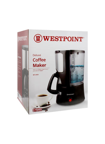 Westpoint Coffee Maker WF-2023 – 900 Watts, High Power, Fast Brewing – Perfect for Busy Mornings | User-Friendly and Efficient