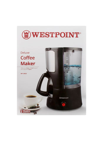 Westpoint Coffee Maker WF-2023 – 900 Watts, High Power, Fast Brewing – Perfect for Busy Mornings | User-Friendly and Efficient