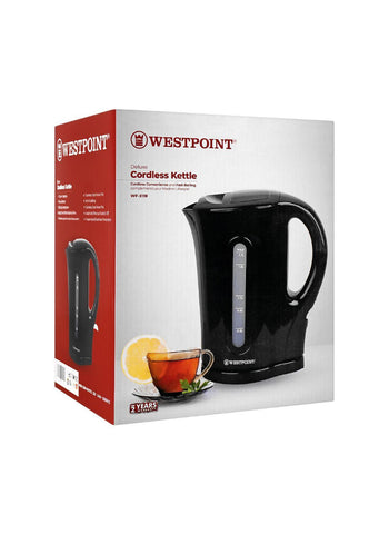 Westpoint Cordless Kettle WF-3119 – 1850-2200 Watts, Fast Boiling, Sleek Design – Kitchen Essential | Reliable and Convenient