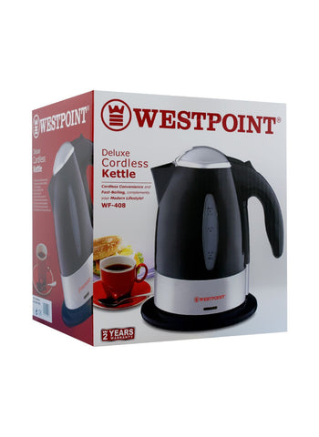 Westpoint Cordless Kettle WF-408 – 1850 Watts, High Performance, Easy Handling – Perfect for Everyday Use | Quick and Safe Boiling