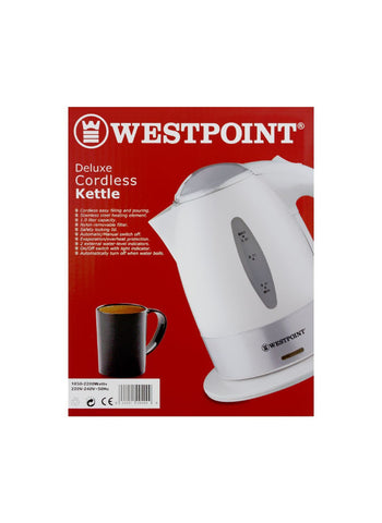 Westpoint Cordless Kettle WF-409 – 1850 Watts, Fast Heating, Compact Build – Essential for Quick Boiling | Safe and Efficient