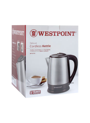 Westpoint Cordless Kettle WF-6172 – 1850-2200 Watts, Efficient Heating, Modern Look – Perfect for Daily Use | Fast and Reliable