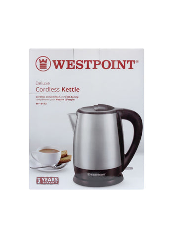 Westpoint Cordless Kettle WF-6172 – 1850-2200 Watts, Efficient Heating, Modern Look – Perfect for Daily Use | Fast and Reliable