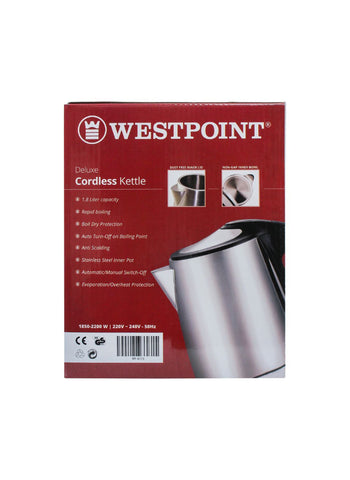 Westpoint Cordless Kettle WF-6173 – 1820-2200 Watts, Quick Boiling, Compact Design – Ideal for Everyday Use | Reliable and Efficient