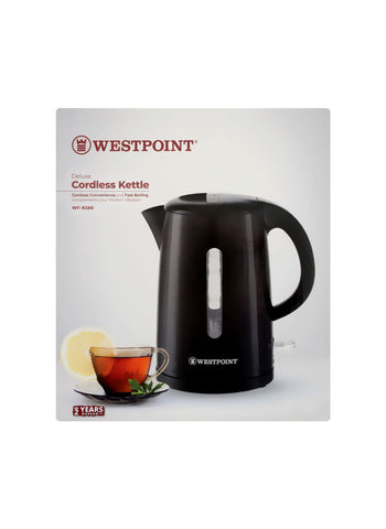 Westpoint Cordless Kettle WF-8266 – 1850-2200 Watts, Efficient Heating, Modern Style – Ideal for Quick Boiling | Safe and User-Friendly