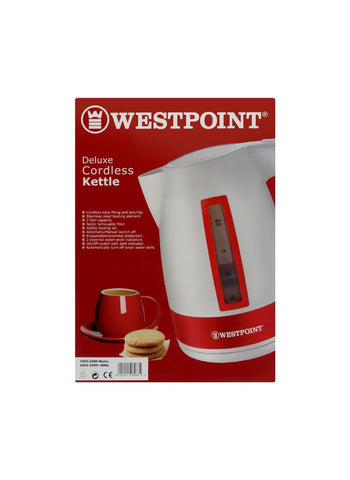 Westpoint Cordless Kettle WF-8268 – 1850-2200 Watts, Powerful Heating, Elegant Build – Kitchen Must-Have | Fast and Efficient