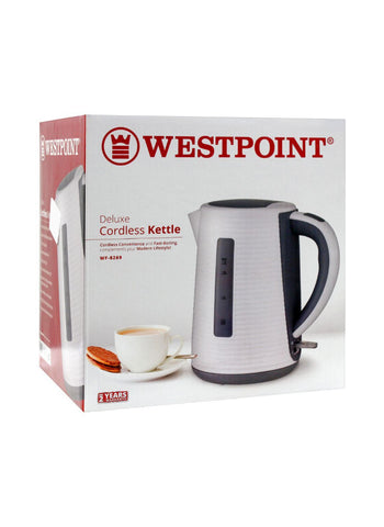 Westpoint Cordless Kettle WF-8269 – 2200 Watts, High-Speed Boiling, Sleek and Modern – Ideal for Daily Use | Quick and Safe