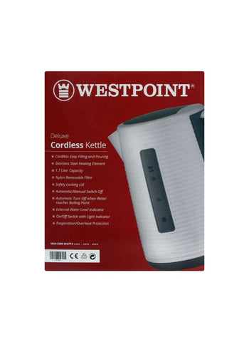 Westpoint Cordless Kettle WF-8269 – 2200 Watts, High-Speed Boiling, Sleek and Modern – Ideal for Daily Use | Quick and Safe