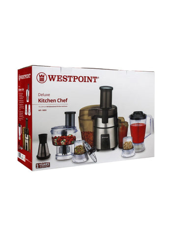 Westpoint Food Processor WF-1853 – 600 Watts, High Power, Versatile Use – Ideal for Quick and Efficient Food Preparation | Reliable Performance