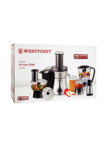 Westpoint Food Processor WF-1858 – 700 Watts, Robust Design, Multi-Purpose – Essential for Daily Food Processing | Fast and Effective