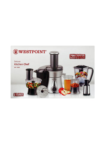 Westpoint Food Processor WF-1858 – 700 Watts, Robust Design, Multi-Purpose – Essential for Daily Food Processing | Fast and Effective