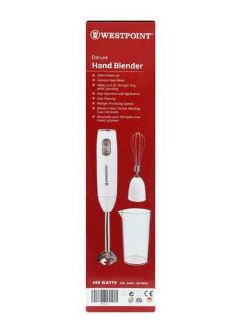 Westpoint Hand Blender 2-in-1 WF-9215 – 400 Watts | Multi-Functional Blender for Blending & Chopping