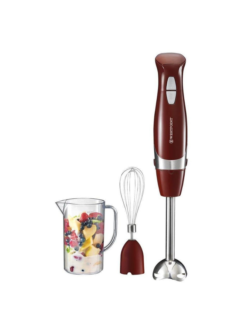 Westpoint Hand Blender 2-in-1 WF-9715 – 600 Watts, 800ml Plastic Jar, Multi-Function – Perfect for Blending and Mixing | User-Friendly and Versatile