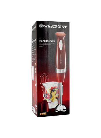 Westpoint Hand Blender 2-in-1 WF-9715 – 600 Watts, 800ml Plastic Jar, Multi-Function – Perfect for Blending and Mixing | User-Friendly and Versatile