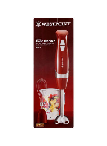 Westpoint Hand Blender 2-in-1 WF-9715 – 600 Watts, 800ml Plastic Jar, Multi-Function – Perfect for Blending and Mixing | User-Friendly and Versatile