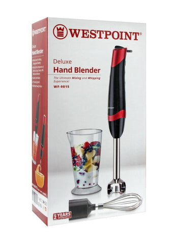 Westpoint Hand Blender 2-in-1 WF-9815 – 600 Watts | Efficient Blending for Soups, Smoothies, & More