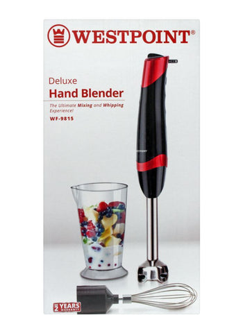 Westpoint Hand Blender 2-in-1 WF-9815 – 600 Watts | Efficient Blending for Soups, Smoothies, & More