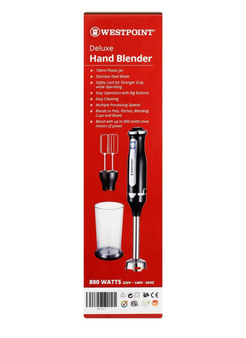 Westpoint Hand Blender 2-in-1 WF-9915 – 800 Watts | Versatile Blending for Smoothies, Soups, & More