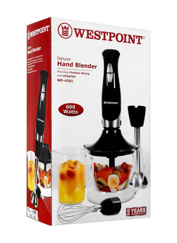 Westpoint Hand Blender 3-in-1 WF-4201 – 600 Watts | Multi-Purpose Blender for Blending, Mixing, & Chopping