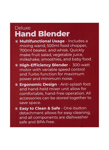 Westpoint Hand Blender 3-in-1 WF-9816 – 600 Watts | Convenient Hand Blender for Everyday Cooking Needs