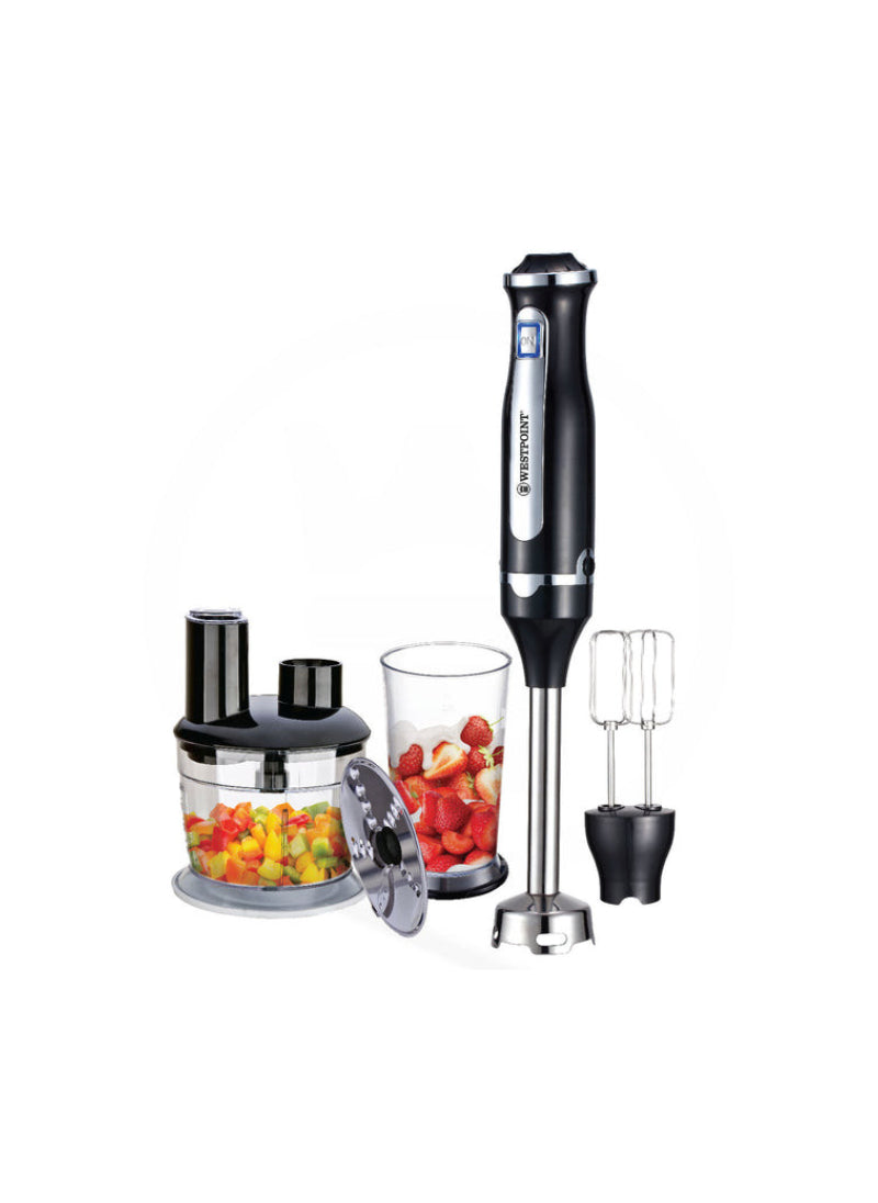 Westpoint Hand Blender 3-in-1 WF-9916 – 800 Watts | Multi-Functional Blender for Chopping, Mixing, & Blending