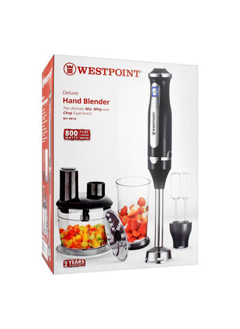 Westpoint Hand Blender 3-in-1 WF-9916 – 800 Watts | Multi-Functional Blender for Chopping, Mixing, & Blending