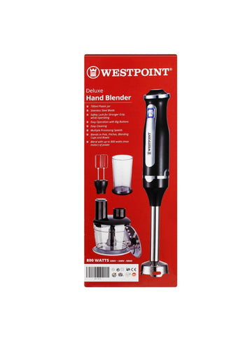 Westpoint Hand Blender 3-in-1 WF-9916 – 800 Watts | Multi-Functional Blender for Chopping, Mixing, & Blending