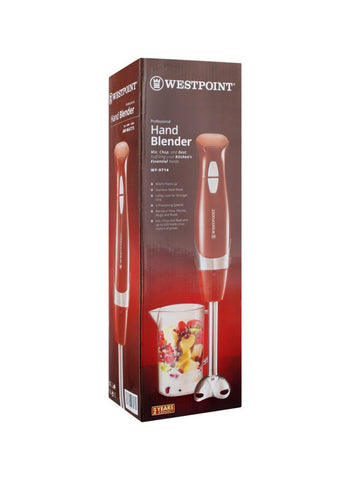 Westpoint Hand Blender WF-9714 – 600 Watts, 800ml Plastic Jar, High Power – Ideal for Smoothies and Blending | Compact and Efficient