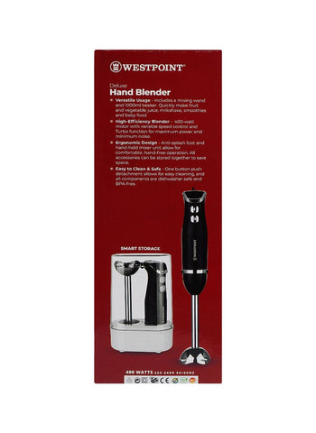 Westpoint Hand Blender WF-9814 – 600 Watts Powerful Handheld Blender | Ideal for Smoothies, Soups, & More