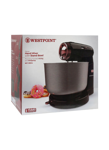 Westpoint Hand Mixer with Stand Bowl WF-9504 – 350 Watts | Perfect for Baking & Whipping